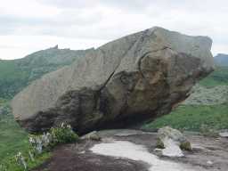 The Sliding Rock at close distance