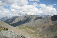 View to Zungol valley from the crossing