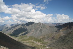 View to Shkolyar crossing and Shumakgol ricer valley