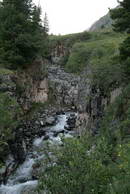 Canyon near the waterfall