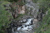Canyon near the waterfall