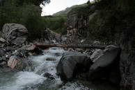 Canyon near the waterfall