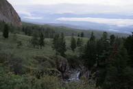 Camp near the waterfall